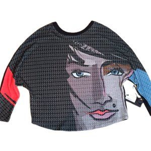 VOLT Design Sweater Metisse #384 Art Design Top Unique Sweater NWT